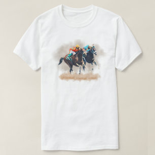 T-Shirt de course de chevaux