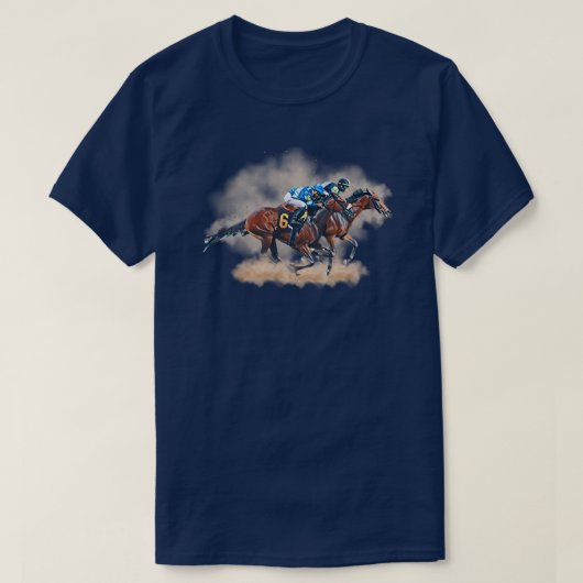 T-Shirt de course de chevaux (Design devant)