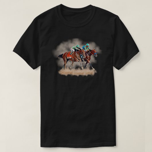 T-Shirt de course de chevaux (Design devant)