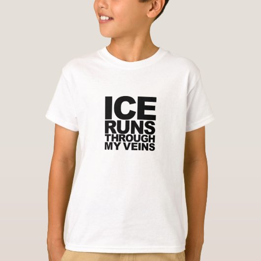 T-shirt de courses de glace (Devant)
