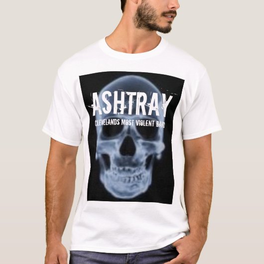 T-shirt "de crâne bleu" de CENDRIER (Devant)
