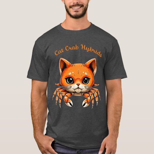 T-shirt de créature de crabe de chat mignon drôle (Devant)