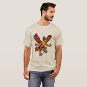 T-shirt de créature monstre ailée mythique (Devant entier)