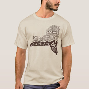 T-shirt de crêtes élevées d'Adirondack (logo