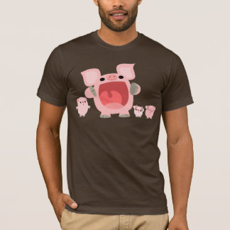 T-shirt de cri de porcs de bande dessinée :)
