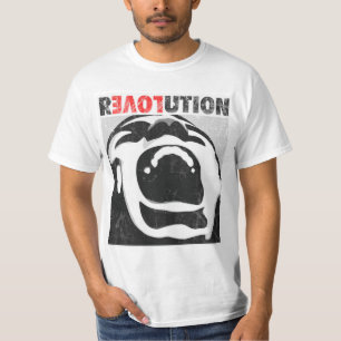 T-shirt de cri perçant d'amour de révolution