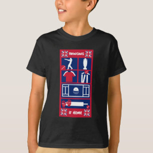 T-shirt de cricket anglais