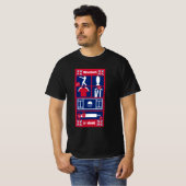 T-shirt de cricket anglais (Devant entier)