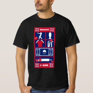 T-shirt de cricket anglais