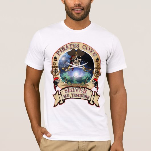 T-shirt de crique de pirates (Devant)