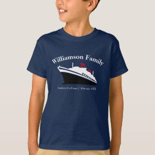 T-shirt de croisière en famille à correspondance