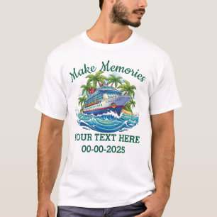 T-Shirt de croisière familiale personnalisé Crée