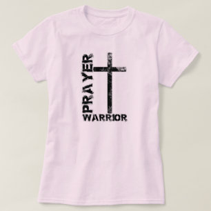 T-shirt de croix de guerrier de prière