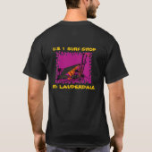 T-shirt de cru de magasin de surf de lauderdale (Dos)