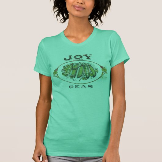 T-shirt de cru de pois de marque de joie (Devant)