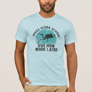 T-shirt de cru de scaphandre