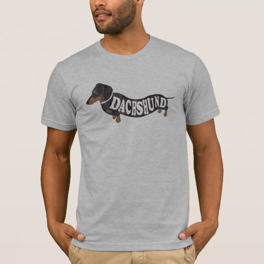 T-shirt de cru de teckel (Devant)