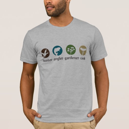 T-shirt de cuisinier de jardinier de pêcheur à la (Devant)