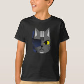T-shirt de cyborg de chat (Devant)