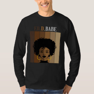 T-shirt DE d Bébé EdD Doctorat en éducation Noir