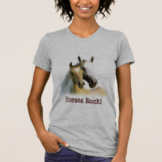 T-shirt de dames d'amis de cheval