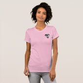 T-shirt de dames d'amour de whippet (Devant entier)