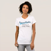 T-shirt de dames d'AquaHolic petit (Devant entier)