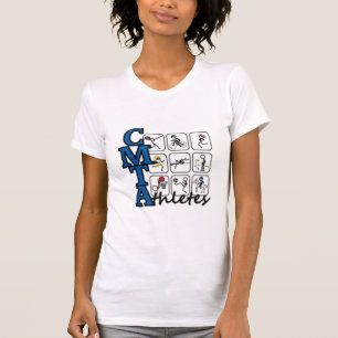 T-shirt de dames d'athlètes de CMTA