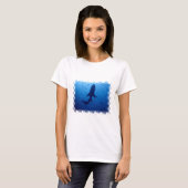T-shirt de dames d'attaque de requin (Devant entier)