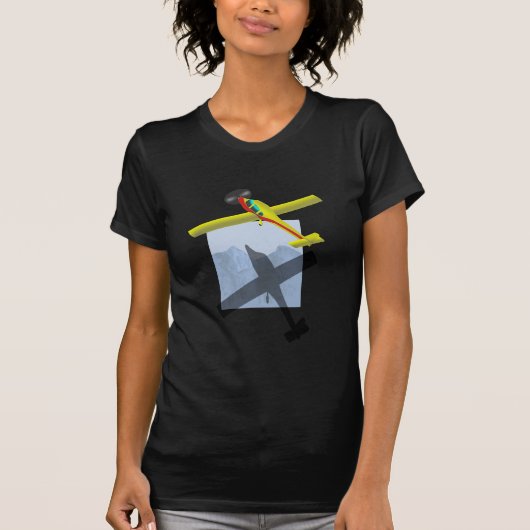 T-shirt de dames d'avion (Devant)