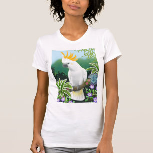 T-shirt de dames de cacatoès de Citron petit