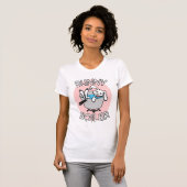 T-shirt de dames de chaudière de lapin (Devant entier)
