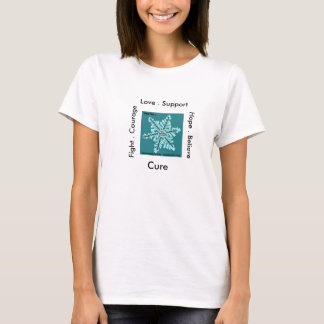 T-shirt de dames de conscience de myasthénie