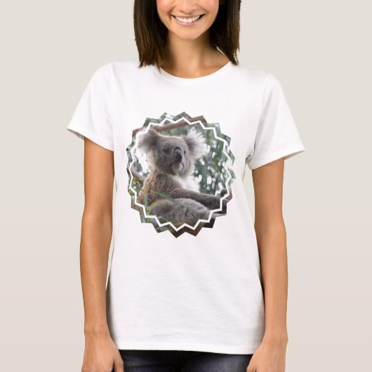 T-shirt de dames de faits d'ours de koala (Devant)