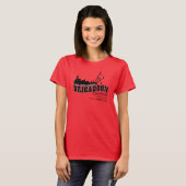 T-shirt de dames de fonte de Brigadoon (Devant entier)