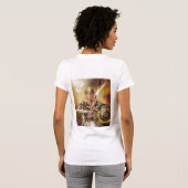 T-shirt de dames de jeune mariée de guerrier (Dos entier)