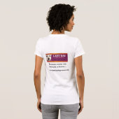T-shirt de dames de LDDR (Dos entier)