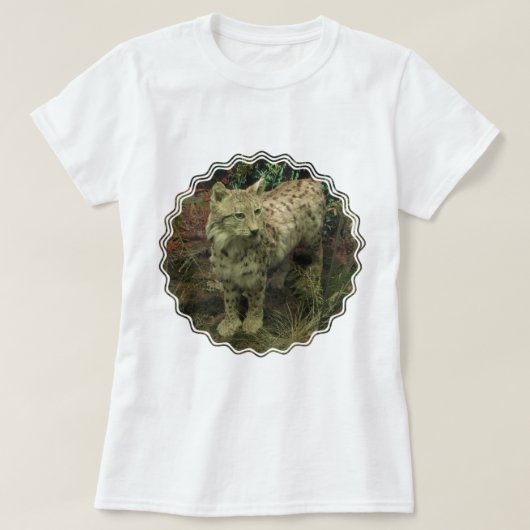 T-shirt de dames de Lynx d'ibérien (Design devant)