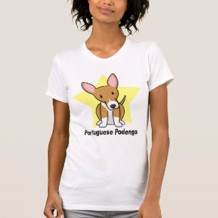T-shirt de dames de Podengo de Portugais d'étoile