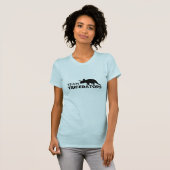 T-shirt de dames de Triceratops d'équipe (Devant entier)