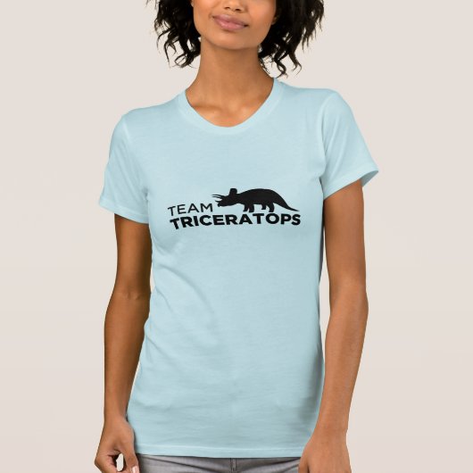 T-shirt de dames de Triceratops d'équipe (Devant)