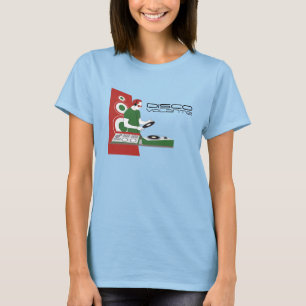 T-shirt de dames de Volante de disco