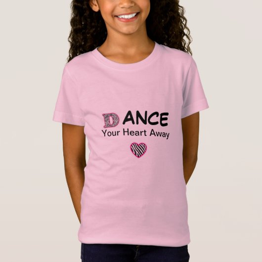 T-shirt de danse de filles (Devant)
