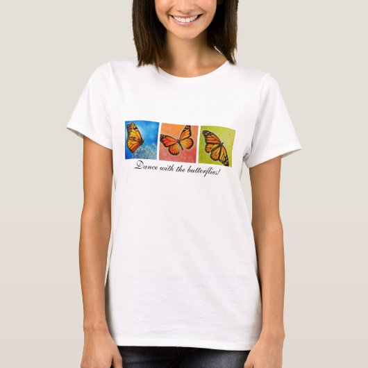 T-shirt de danse de papillon (Devant)