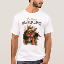 T-Shirt de danse masquée balinaise