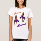 T-shirt de danse violet orange ) (Devant)