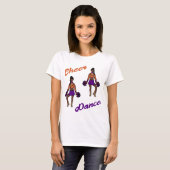 T-shirt de danse violet orange ) (Devant entier)