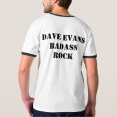 T-SHIRT DE DAVE EVANS BADASS (Dos entier)