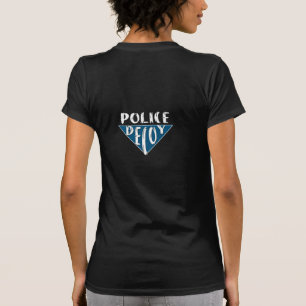 T-shirt de décalque de leurre de police