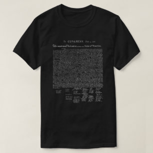 T-shirt de déclaration d'indépendance (foncé)